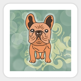 Cute puppy french bulldog Sticker